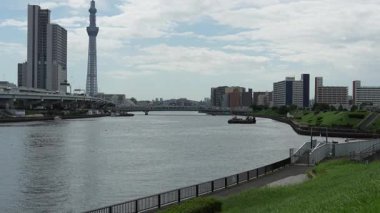 Sumida Nehri Senju Bölgesi, Japonya Tokyo 2023