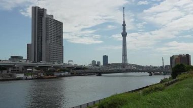 Sumida Nehri Senju Bölgesi, Japonya Tokyo 2023