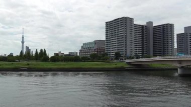 Sumida Nehri Senju Bölgesi, Japonya Tokyo 2023