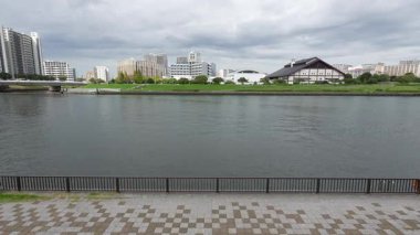 Sumida Nehri Senju Bölgesi, Japonya Tokyo 2023