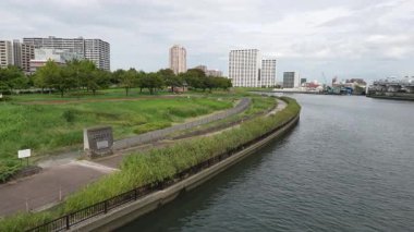 Sumida Nehri Senju Bölgesi, Japonya Tokyo 2023