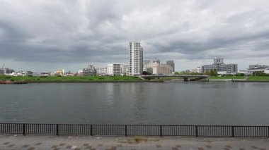 Sumida Nehri Senju Bölgesi, Japonya Tokyo 2023