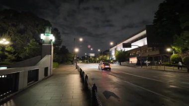 Japonya İmparatorluk Sarayı Gece Yarışı Görünümü 