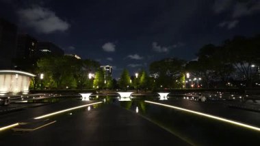 Japonya İmparatorluk Sarayı Gece Manzarası Tokyo 2023