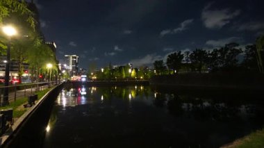 Japonya İmparatorluk Sarayı Gece Manzarası Tokyo 2023