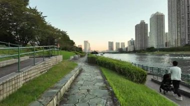 Sumida Nehri Akşam manzarası Tokyo 2024