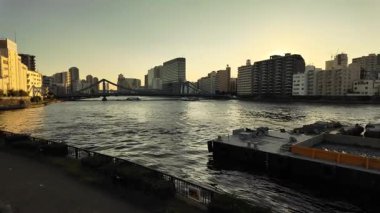 Sumida Nehri Akşam manzarası Tokyo 2024