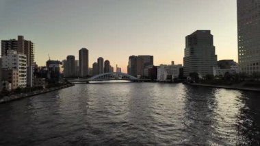 Sumida Nehri Akşam manzarası Tokyo 2024