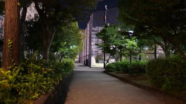 Hamacho Park Gece Manzarası, Japonya Tokyo Kasım 2025