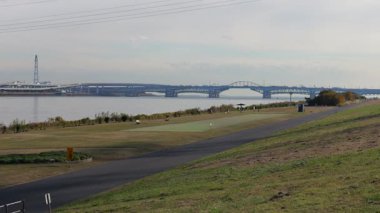 Arakawa nehir yatağı Shinsuna bölgesi, Japonya Tokyo 2025