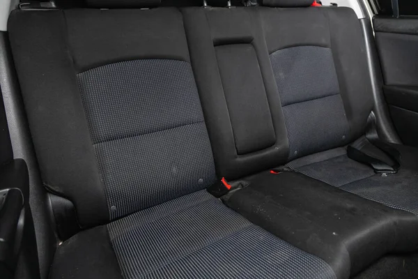 Novosibirsk Rusia Octubre 2020 Mazda Coche Comfort Dentro Interior Del —  Fotos de Stock