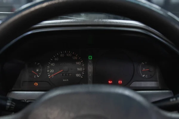 Novosibirsk Rusland Oktober 2020 Toyota Carina Teken Symbool Het Dashboard — Stockfoto