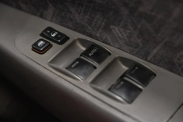 Novosibirsk Rusia Oktober 2020 Toyota Carina Menutup Panel Kontrol Pintu — Stok Foto