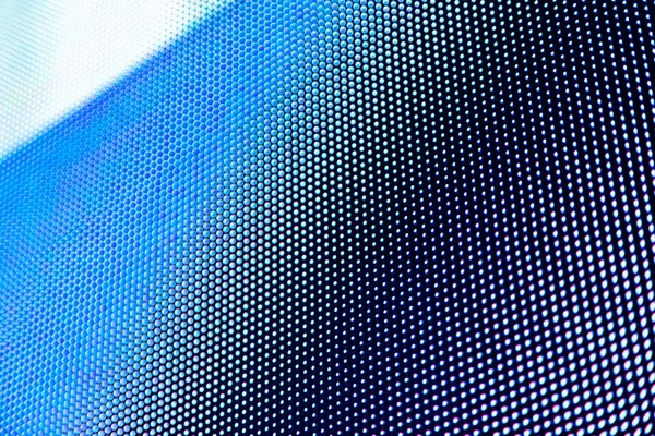 Écran Bleu Avec Grands Pixels Pixels Échelle Macro Moniteur Écran — Photo