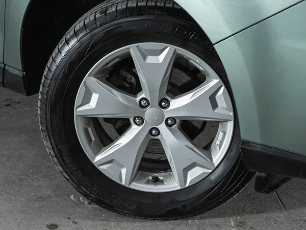 Novosibirsk Russia 2020 Subaru Forester Close Car Wheel Car — 스톡 사진