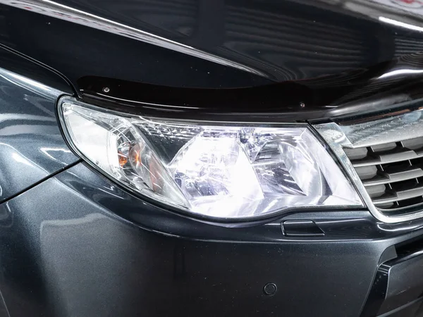 Novosibirsk Ρωσία Οκτωβρίου 2020 Subaru Forester Detail Light Close New — Φωτογραφία Αρχείου