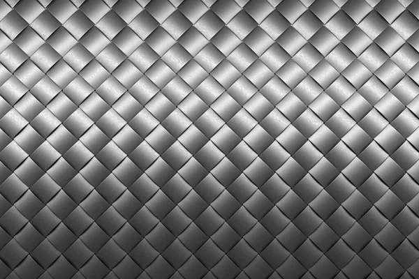 Illustrazione File Strisce Metalliche Argento Set Quadrati Sfondo Monocromatico Motivo — Foto Stock