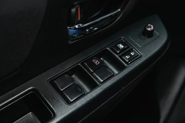 Novosibirsk Russia November 2020 Subaru Close Door Control Panel New — ストック写真