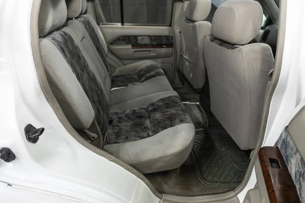 Novosibirsk Russia November 2020 Nissan Terrano Rear Seat Passengers Gray — Zdjęcie stockowe