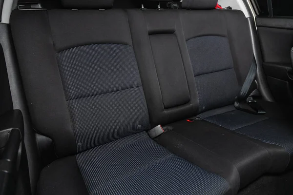 Novosibirsk Russia November 2020 Mazda Rear Seat Passengers Black Textile — Stock Photo, Image