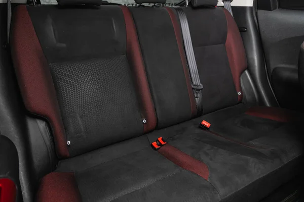 Novosibirsk Russia November 2020 Nissan Juke Rear Seat Passengers Black — Stock Photo, Image