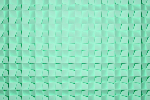 Иллюстрация Рядов Зеленых Кубиков Многоугольников Набор Квадратов Монохромном Фоне Рисунок — стоковое фото