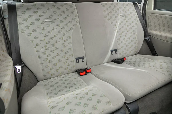 Novosibirsk Rússia Novembro 2020 Lada Kalina Comfort Carro Dentro Interior — Fotografia de Stock