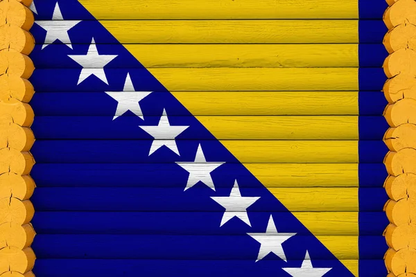 Bandera Nacional Barbados Sobre Fondo Pared Madera Concepto Orgullo Nacional — Foto de Stock