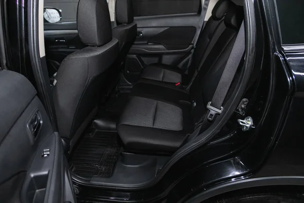 Novosibirsk Russia 2020 Mitsubishi Outlander Leather Internal Design Car Passenger — 스톡 사진