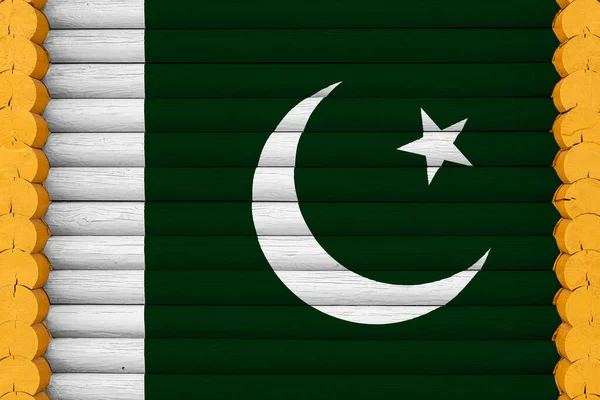 파키스탄의 국기가 국가적 자부심의 개념과 국가의 상징이었습니다 꽃병들 — 스톡 사진