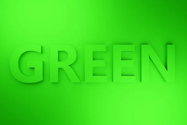 Ілюстрація Ємного Напису Літер Green Яскраво Зеленому Ізольованому Фоні Символ — стокове фото