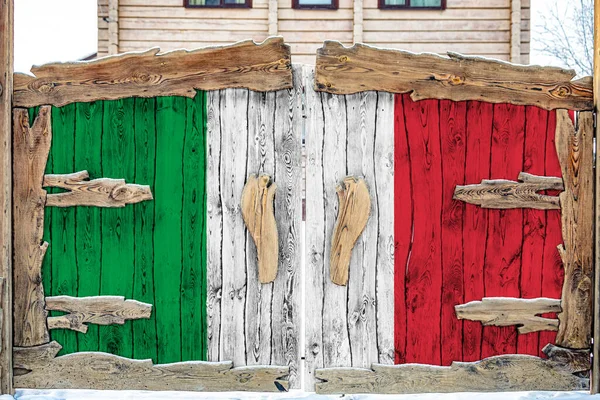 イタリア国旗の閉鎖について — ストック写真