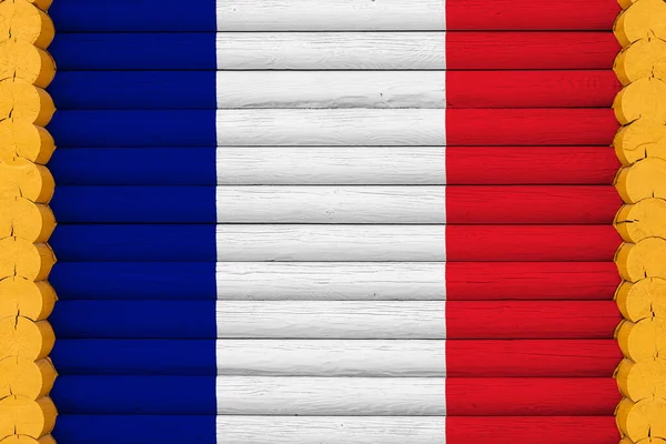 National Flag France Wooden Wall Background Concept National Pride Symbol — Stockfoto