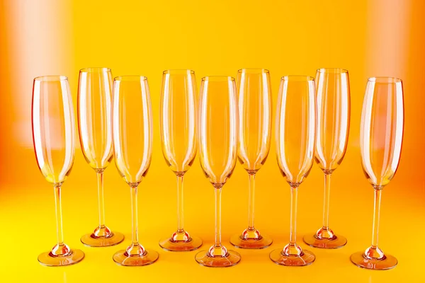 Illustration Verres Pour Champagne Vin Verres Vin Pour Alcool Sur — Photo