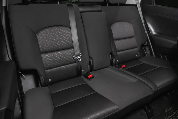 Novosibirsk Rusia Enero 2021 Ssangyong Actyon Coche Comfort Dentro Interior —  Fotos de Stock