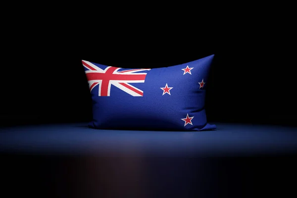 Ilustración Almohada Rectangular Que Representa Bandera Nacional Nueva Zelanda —  Fotos de Stock