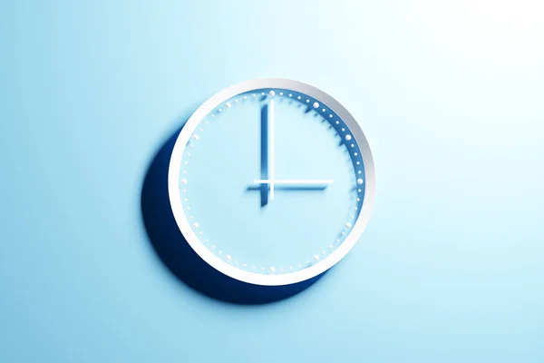 Illustration Une Horloge Ronde Transparente Sans Chiffres Avec Une Ombre — Photo