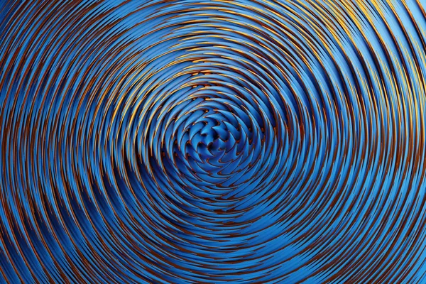 Ilustración Patrón Hipnótico Fondo Azul Abstracto Con Círculos Brillantes Purpurina — Foto de Stock