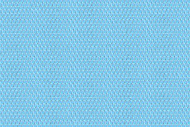 Bal için mavi bir bal peteği monokrom bal peteğinin 3D çizimi. Basit geometrik altıgen şekiller mozaik arkaplan. 