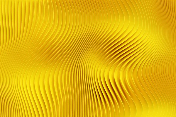 Illustration Rows Yellow Portal Cave Shape Pattern Technology Geometry Background — Stock Photo, Image