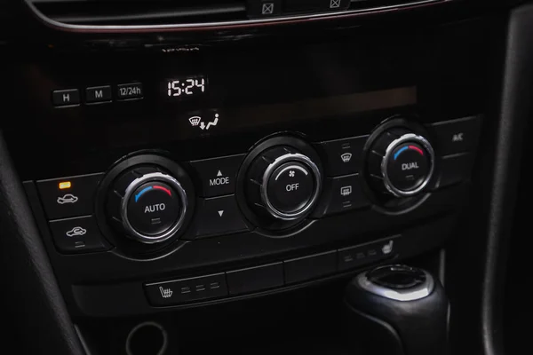 Novosibirsk Russia April 2021 Mazda Close Car Panel Air Conditioning — Stock Photo, Image