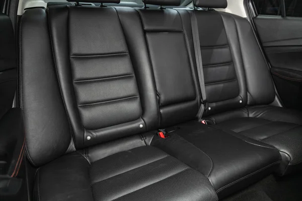 Novosibirsk Rússia Abril 2021 Mazda Novo Carro Dentro Limpe Interior — Fotografia de Stock