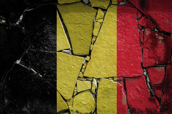 Bandeira Nacional Belgiu — Fotografia de Stock