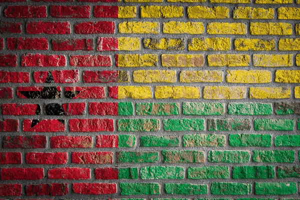 Flaga Narodowa Gwinei Bissa — Zdjęcie stockowe