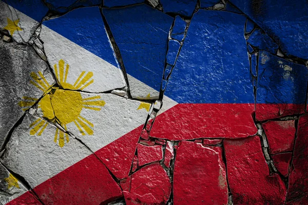 Filippinernas Nationella Flagga — Stockfoto