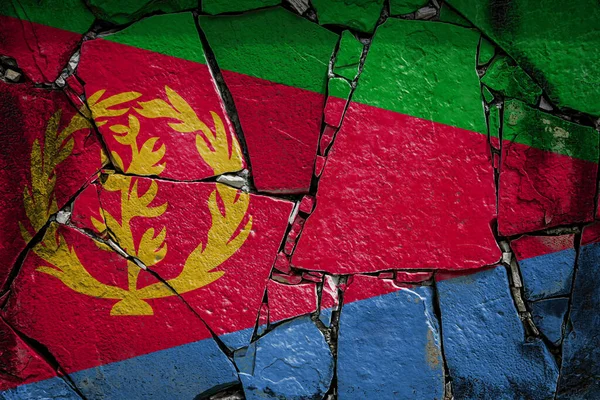 Государственный Флаг Эритреи — стоковое фото