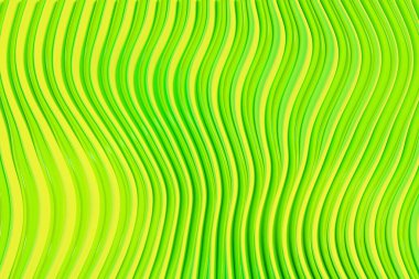 Yeşil çizginin 3d İllüstrasyon satırları. Geometrik arkaplan, dokuma deseni. 