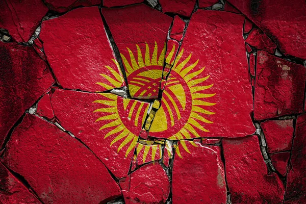 Bandeira Nacional Quirguistão — Fotografia de Stock