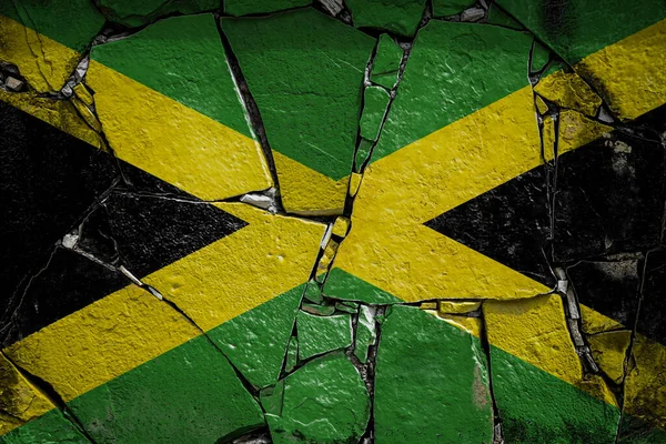 Nationale Vlag Van Jamaica — Stockfoto