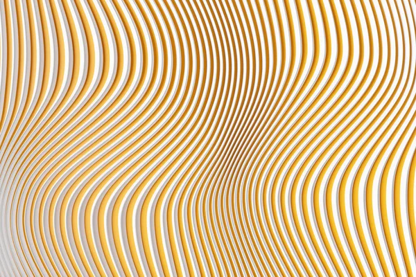 黄色と白の波 洞窟の3Dイラスト テクノロジーの幾何学的背景 提案の登録のためのカラーステッカーバナー — ストック写真